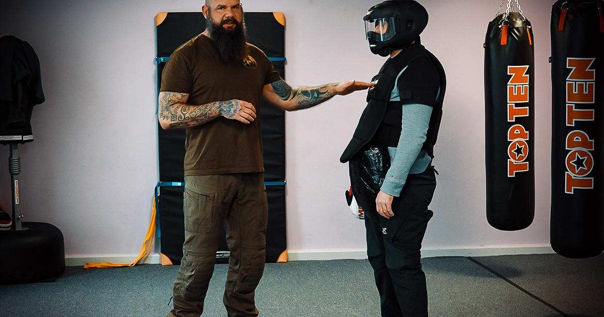 Ronny Schmidt von Urban Defense zeigt Distanzen