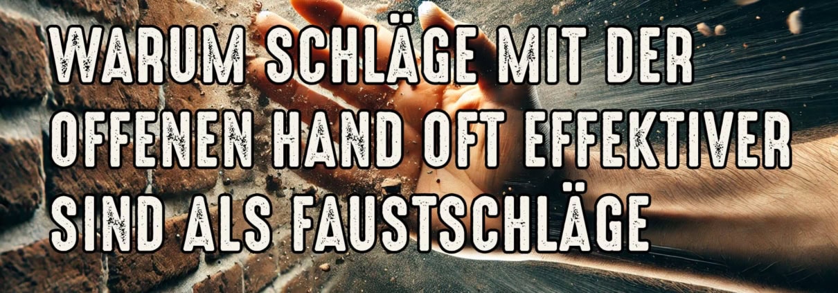 Warum Schläge mit der offenen Hand in der Selbstverteidigung effektiver sind als Faustschläge